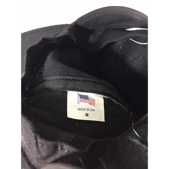 Vintage Carhartt Hat Size Medium 90's Made In The USA Black Over The Ear Cap - Picture 4 of 11